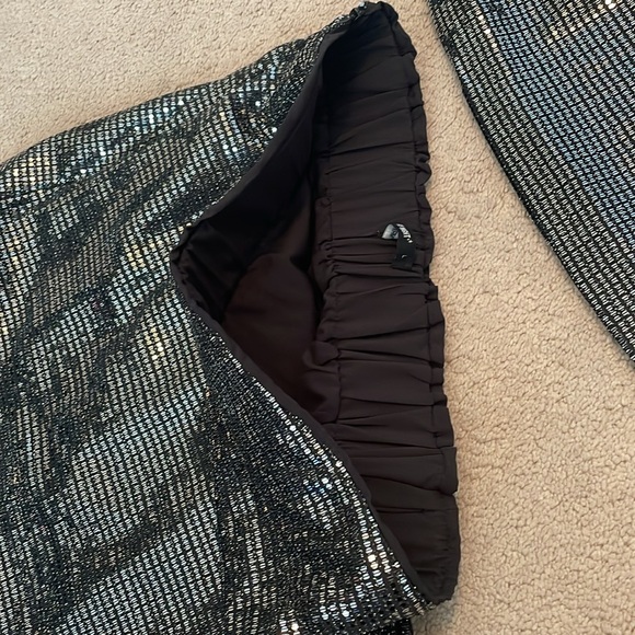 Skirt and top glitter sparkle set cocktail dress party outfit D&G GG - Picture 14 of 15